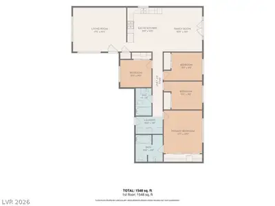 6205 Vista Verde, Las Vegas, NV 89146 Floor Plan