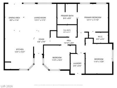 329 Casa Del Norte Drive, North Las Vegas, NV 89031 Floor Plan