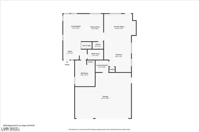 8973 Edgeworth Place, Las Vegas, NV 89123 Floor Plan