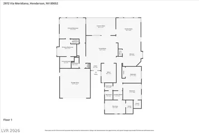 2972 Via Meridiana Floor Plan
