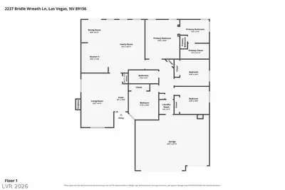 2237 Bridle Wreath Lane Floor Plan