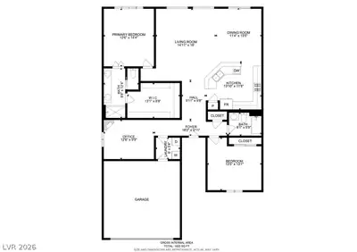 2507 Jada Drive Floor Plan