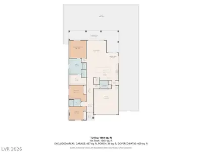 8198 Allie Hope Street, Las Vegas, NV 89139 Floor Plan