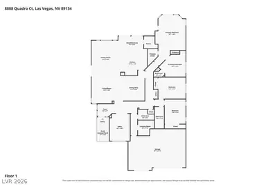 8808 Quadro Court, Las Vegas, NV 89134 Floor Plan