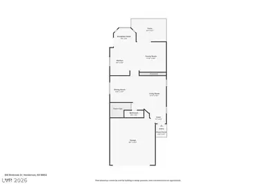 855 Binbrook Drive Floor Plan