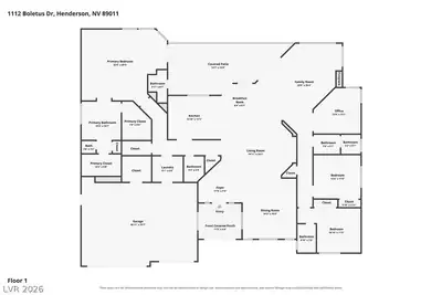 1112 Boletus Drive, Henderson, NV 89011 Floor Plan
