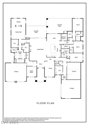 8845 South Monte Cristo Way Floor Plan