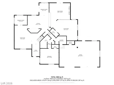 4691 North Tee Pee Lane, Las Vegas, NV 89129 Floor Plan