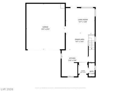 5216 Pendergrass Street, North Las Vegas, NV 89081 Floor Plan