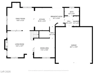 5409 Mocine Elm Court, North Las Vegas, NV 89031 Floor Plan