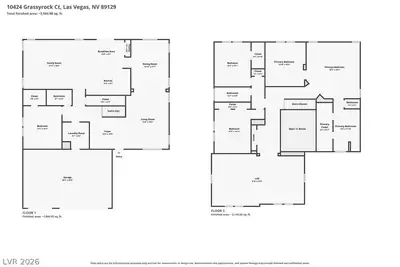 10424 Grassyrock Court, Las Vegas, NV 89129 Floor Plan