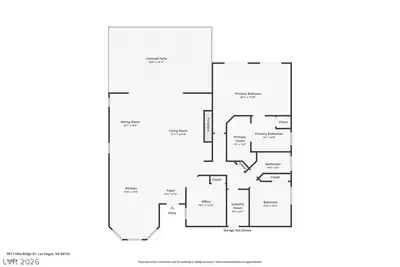 9917 VILLA RIDGE Drive, Las Vegas, NV 89134 Floor Plan
