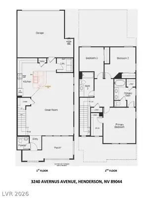 3240 Avernus Avenue, Henderson, NV 89044 Floor Plan