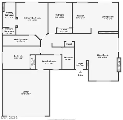 9505 Glengarry Drive, Las Vegas, NV 89129 Floor Plan