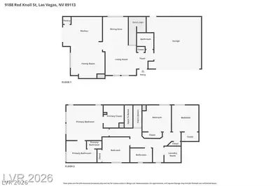 9188 Red Knoll Street Floor Plan