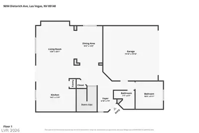 9694 Dieterich Avenue Floor Plan