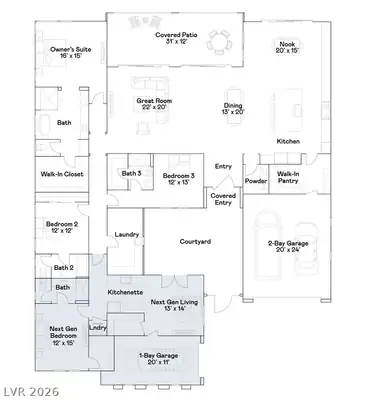 12412 Breezy Bluff Avenue, Las Vegas, NV 89138 Floor Plan