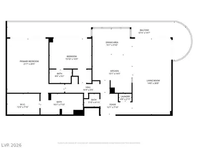 3111 Bel Air Drive 25H Floor Plan