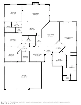 5609 Great Gorge Court, Las Vegas, NV 89149 Floor Plan