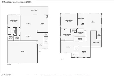 40 Flora Sagio Avenue Floor Plan