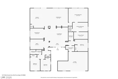1217 Silent Sunset Avenue, North Las Vegas, NV 89084 Floor Plan