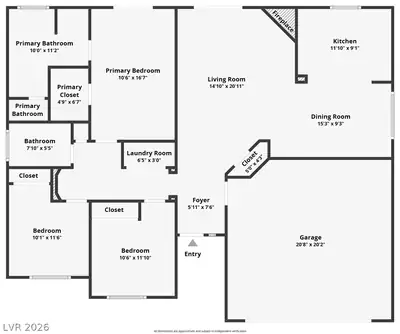 923 Chaps Circle, Henderson, NV 89002 Floor Plan