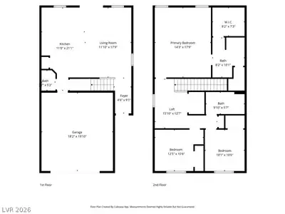 5072 Serene Skies Street, Las Vegas, NV 89130 Floor Plan