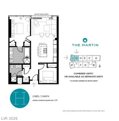 4471 Dean Martin Drive 3002, Las Vegas, NV 89103 Floor Plan