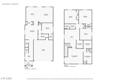 7133 Liberty Landing Street, Las Vegas, NV 89166 Floor Plan