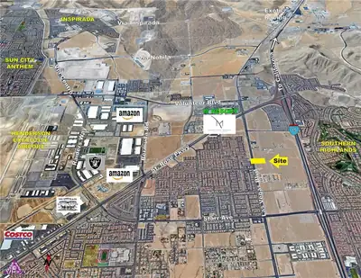 11753 So. Las Vegas Blvd, Las Vegas, NV 89183 Aerial View