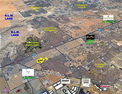 11753 So. Las Vegas Blvd, Las Vegas, NV 89183 Aerial View