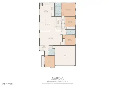 5575 Cresent Valley Street, Las Vegas, NV 89148 Floor Plan
