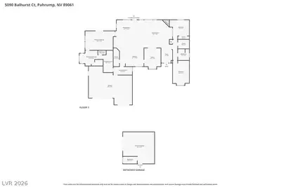 5090 Balhurst Court, Pahrump, NV 89061 Floor Plan