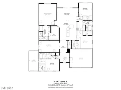 5037 Royal Indigo Street, Las Vegas, NV 89130 Floor Plan