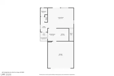 629 Twilight Blue Avenue, North Las Vegas, NV 89032 Floor Plan