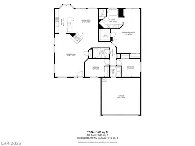 970 Hunters Run Drive, Henderson, NV 89002 Floor Plan