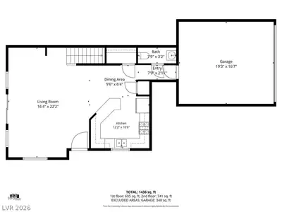 9303 Gilcrease Avenue 1105, Las Vegas, NV 89149 Floor Plan