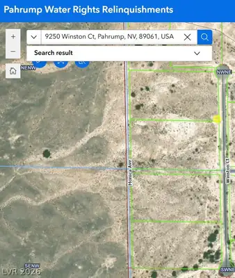 9250 Winston Court, Pahrump, NV 89061 Plat Map