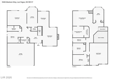 9440 Abalone Way, Las Vegas, NV 89117 Floor Plan