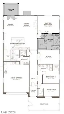 597 Cadence Vista Drive, Henderson, NV 89011 Floor Plan