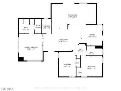 1051 Sweeney Avenue, Las Vegas, NV 89104 Floor Plan