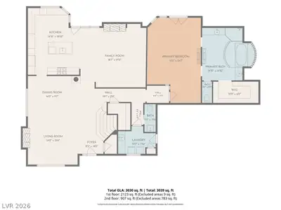 1863 Bogey Way, Henderson, NV 89074 Floor Plan