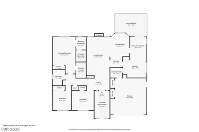 2805 Crystal Cove Drive, Las Vegas, NV 89117 Floor Plan