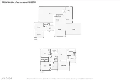4195 West Landberg Avenue, Las Vegas, NV 89141 Floor Plan