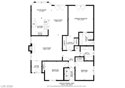 8824 Sail Bay Drive, Las Vegas, NV 89117 Floor Plan