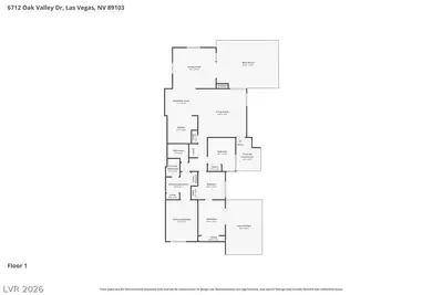 6712 Oak Valley Drive, Las Vegas, NV 89103 Floor Plan