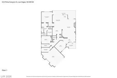 512 Pima Canyon Court, Las Vegas, NV 89144 Floor Plan