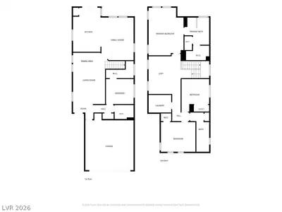 6772 Oak Mist Street, Las Vegas, NV 89139 Floor Plan