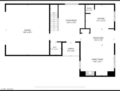 7109 Mercurio Avenue, Las Vegas, NV 89131 Floor Plan