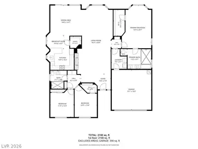 24 Myrtle Beach Drive, Henderson, NV 89074 Floor Plan